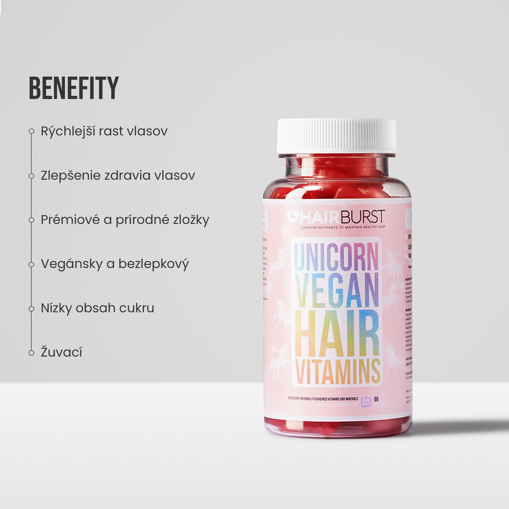 Vegánske vitamíny na rast vlasov 1MS